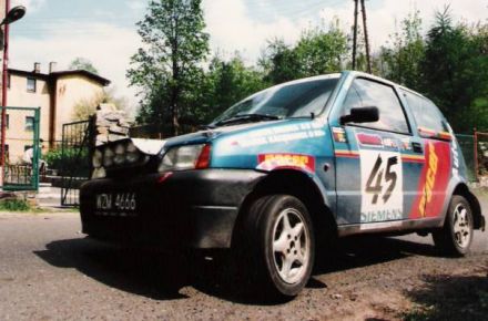 Jacek Sikora i Marek Kaczmarek - Fiat Cinquecento Abarth.